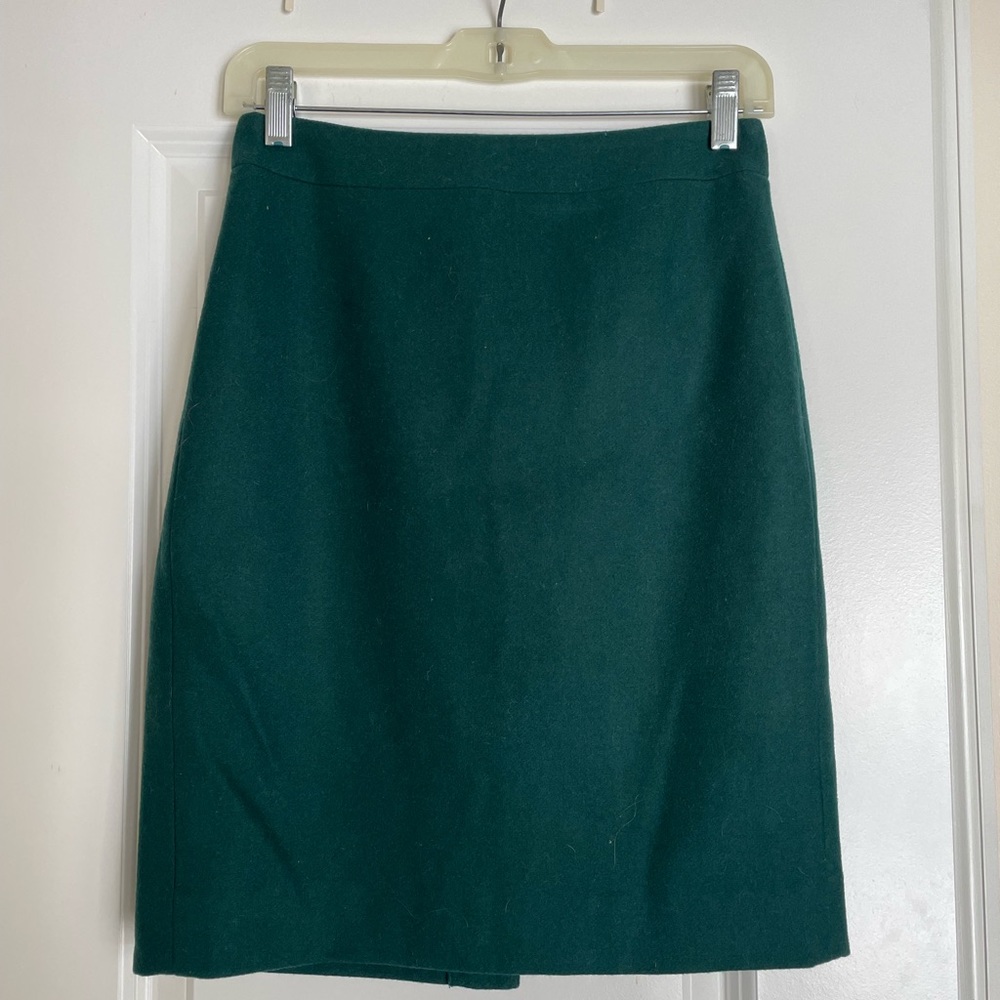 J Crew wool pencil skirt sz 00